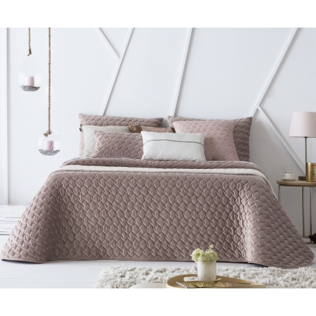 Bedspread Naroa Malva 250x270 cm velvet