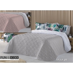 Bedspread Arola Gris 250x270 cm microfiber