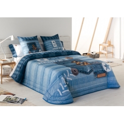 Bedspread Jeans 180x270 cm