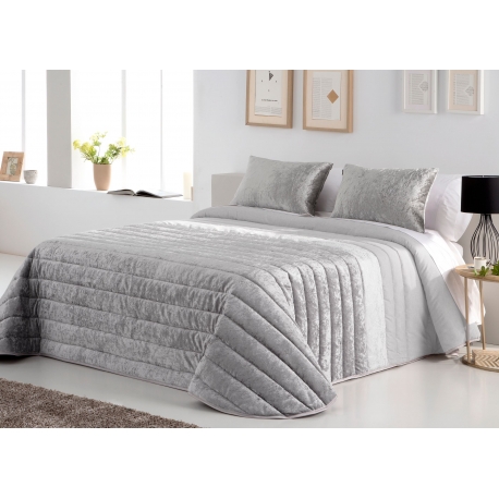 Bedspread Boston Gris 250x270 cm, 2 pillow cases included