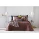 Bedspread Nantes Terra 250x270 cm velvet