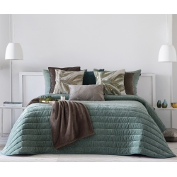 Bedspread Nantes Menta 250x270 cm velvet