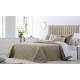 Bedspread Smart Beige 250x270 cm velvet