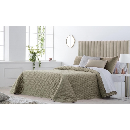 Bedspread Smart Beige 250x270 cm velvet