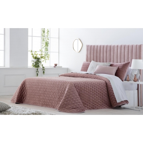 Bedspread Smart Rosa 250x270 cm velvet