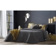 Bedspread Nantes Gris 235x270 cm velvet