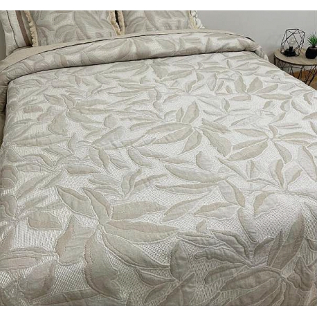 Bedspread Lauda Beige 240x260 cm