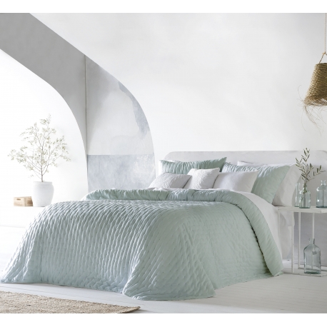 Bedspread Bianka Aqua 250x270 cm, 2 pillow cases included