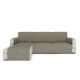 Sofa cover Longue for corner sofa, beige velour