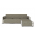 Sofa cover Longue for corner sofa, beige velour