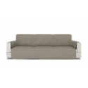 Sofa cover for three-seater sofa, beige velour