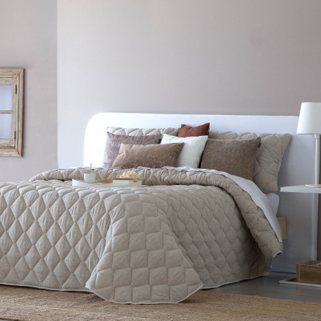 Bedspread Rustik Beig 235x270 cm