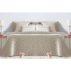 Bedspread Naroa Beig 250x270 cm velvet