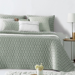 Bedspread Naroa Verde 250x270 cm velvet