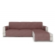 Sofa cover Longue for corner sofa, rose velour