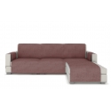 Sofa cover Longue for corner sofa, rose velour