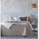 Bedspread Arum Beig 270x270 cm velvet