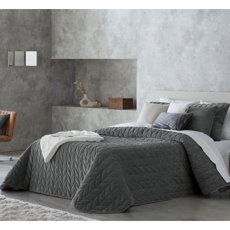 Gultas pārklājs Arum Gris 180x270 cm velvets