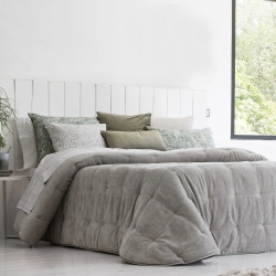 Bedspread Detroit Beig 250x270 cm velvet