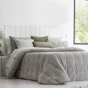 Bedspread Detroit Beig 250x270 cm velvet