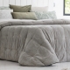 Bedspread Detroit Beig 250x270 cm velvet