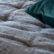 Bedspread Detroit Gris 235x270 cm velvet