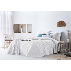 Gultas pārklājs Lares Blanco 250x270 cm, 2 spilvenu pārvalki iekļauti
