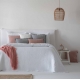Bedspread Azara Blanco 250x270 cm, 2 pillow cases included
