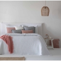 Lovatiesė Azara Blanco 250x270 cm, su 2 pagalvėlių užvalkalais
