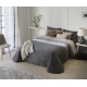 Bedspread Arlet Gris 250x270 cm, 2 pillow cases included