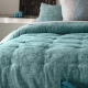 Bedspread Detroit Menta 250x270 cm velvet