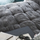Bedspread Detroit Gris 180x270 cm velvet