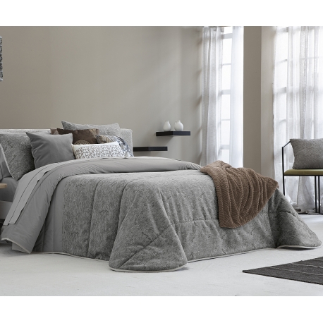 Gultas pārklājs Arlet Gris 250x270 cm, 2 spilvenu pārvalki iekļauti