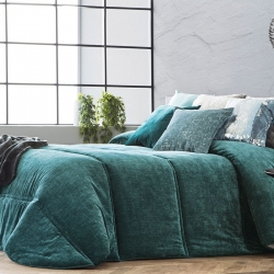 Lovatiesė Nui Ocean 235x270 cm velvetas, su 2 pagalvėlių užvalkalais
