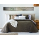 Bedspread Naroa Marron 180x270 cm velvet