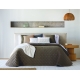 Bedspread Naroa Marron 250x270 cm velvet